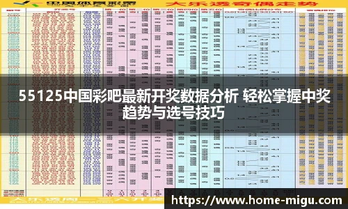 55125中国彩吧最新开奖数据分析 轻松掌握中奖趋势与选号技巧