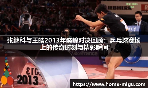 张继科与王皓2013年巅峰对决回顾：乒乓球赛场上的传奇时刻与精彩瞬间